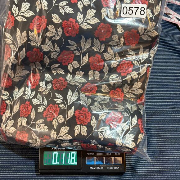 Hi-Tie Men’s XXXL Button-Front Shirt Black Red Rose Floral Whimsigoth - Picture 6 of 6